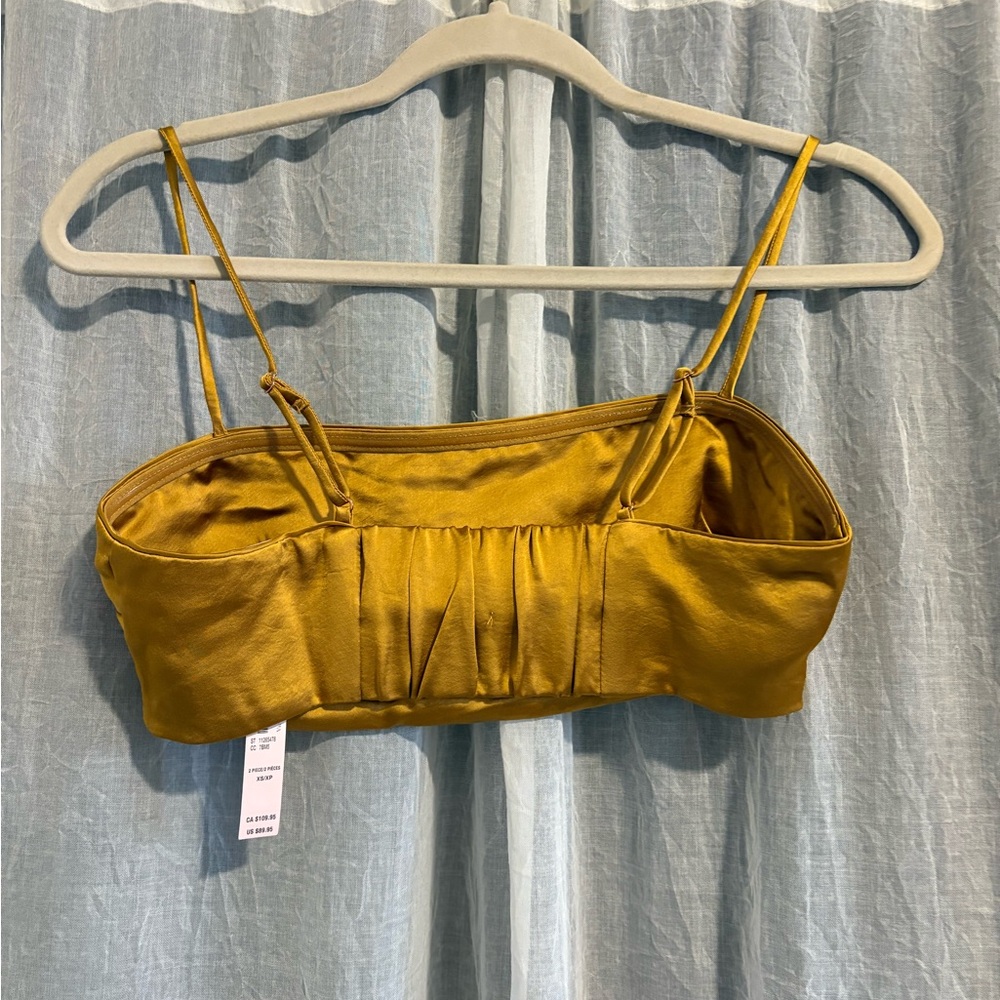 NWT Victoria's Secret Golden Yellow Bandeau Bralette Top Size XS (TOP ONLY) - Picture 6 of 9